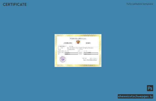Liechtensteinische Heiratsurkunde – Beispiel-Word- und PDF-Datei (Vorschau)